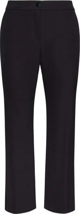 Elena Miro Cropped technische broek met Franse zakken - Dames - Vrijetijds broeken - Zwart - 2XL - Broeken