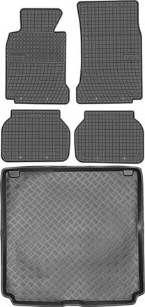 OEM Juego De Alfombrillas De Goma Para Coche Y Maletero Para Bmw Serie 5 E39 Familiar (1995-2004)