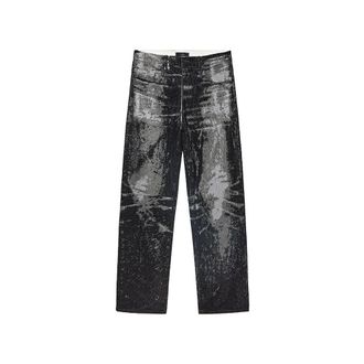 Purple P018 Trompe Loeil - Heren - Jeans - Zwart - Maat: W29 Katoen