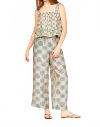Mirth Baden Wide Leg Pant In Stony Coeur