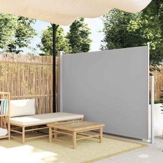 vidaXL Toldo Lateral Retr&aacute;ctil De Jard&iacute;n Gris 170x300 Cm Vidaxl