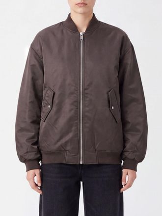 Frankie Shop Doyer Nylon Bomber Jacket with Zip Closure and Pockets