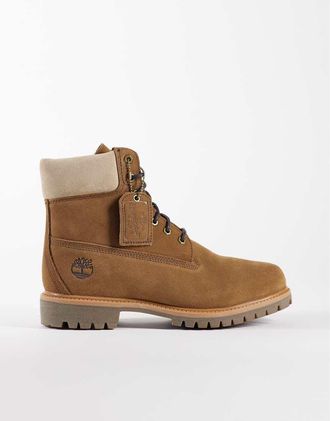 Timberland Stivali premium da 6 in camoscio marrone medio