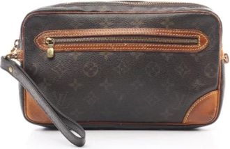 Louis Vuitton Pre-owned Clutches, female, Brown, Size: ONE SIZE Pre-owned Fabric louis-vuitton-bags