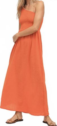 Electric & Rose Cleo Gauze Dress In Orange