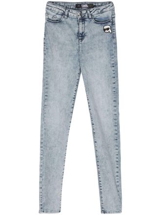 Karl Lagerfeld Ikonik 2.0 high-rise skinny jeans - Blue