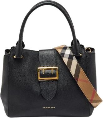 Burberry Pre-owned Handbags, female, Black, Size: ONE SIZE Pre-owned Vintage Handbag