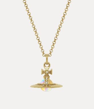 Vivienne Westwood New Tiny Orb Pendant Necklace Gold-crystal-ab-white-crystal-clear-ab-cz Gold-crystal-ab-white-crystal-clear-ab-cz Women