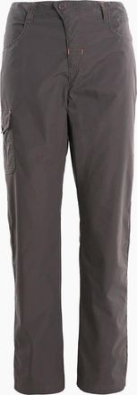Trespass Womens Rambler Solid Patterned Straight Cargo Trousers - Black/Grey - Size: 14/30in