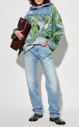 The Attico Jeans With Logo, Womens, Blue