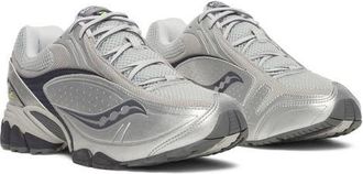 Saucony Gender Inclusive ProGrid v2 Sneaker in Silver/Navy at Nordstrom, Size 11.5