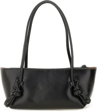 Hereu Borsa a spalla in pelle intrecciata con dettaglio nodo - - Bags - Donna - Nero - ONE SIZE