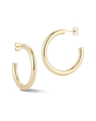 Ember Fine Jewelry 14K Round Tube Hoop Earrings