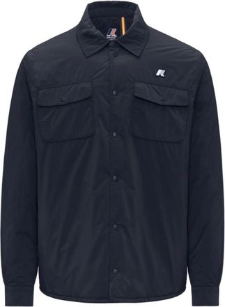 K-Way Stijlvolle Blauwe Jas voor Mannen - Heren - Zomerjassen - Blauw - L - Jassen