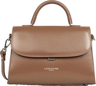 Lancaster Suave Even Flap Bag - Dames - Handtassen - Bruin - ONE Size - Leer - Tassen