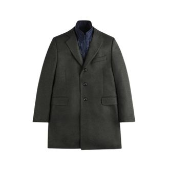 Fay Easy DB Coat - Heren - Mantel - Groen - L - Jassen