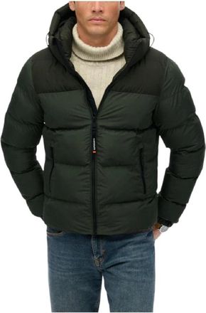 Superdry Donzen Jas - Heren - Gewatteerde jassen - Groen - S - Jassen