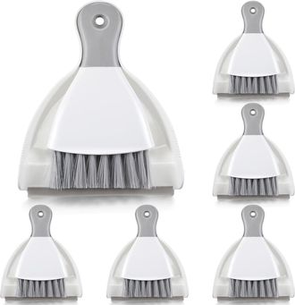 OEM Set De 6 Mini Verduras En Stofschop, Stofveger Peque&ntilde;o En Schop, Borstel Multifunci&oacute;n Draagbare Para Auto, Tafel, Cantoor, Werkblad, Toetsenbord, Keuk