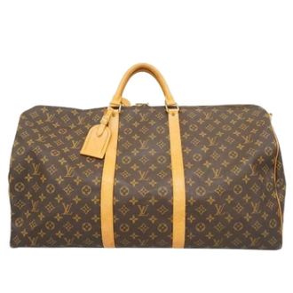 Louis Vuitton Pre-owned Weekend Bags, unisex, Brown, Size: ONE SIZE Pre-owned Keepall Bandouli&egrave;re 60 Boston Bag