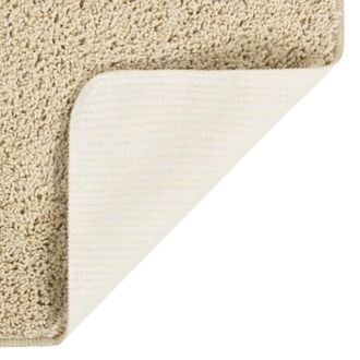 Berkfield Home Shaggy Rug Cream 160x230 cm Anti Slip in Beige | Size: 100 cm diameter