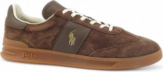 Ralph Lauren Sneakers - Heren - Sneakers - Bruin - 44 EU - Leer - Schoenen