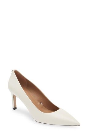 BOSS Janet Pointed Toe Pump in Open White at Nordstrom, Size 10