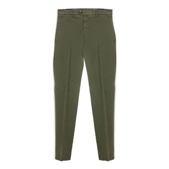 BRIGLIA 1949 Chinos, male, Green, Size: 2XL Stretch Cotton Trousers