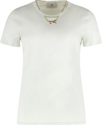 Elisabetta Franchi T-shirt in cotone - Verde