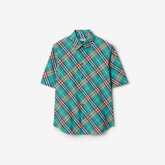 Burberry Relaxed Fit Check Cotton Shirt, Size: XXXL