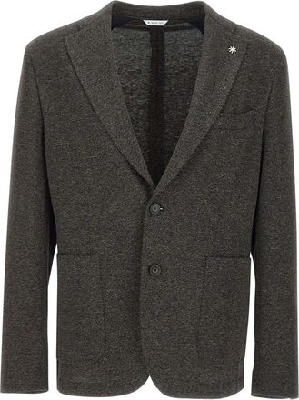 Manuel Ritz Blazer in misto lana - Marrone