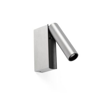 Netlighting Cronos LED Reading Wall Light Brushed Aluminium 2700K in Grey