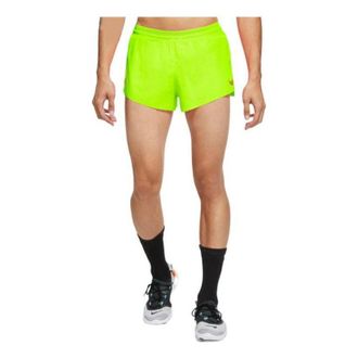 Nike Mens Nike Solid Color Moisture Wicking Running Sports Shorts Fluorescence Yellow CJ7838-702