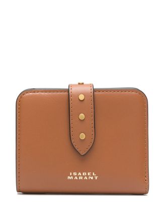Isabel Marant Leren portemonnee - Bruin