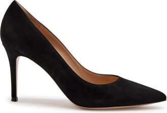 Gianvito Rossi Camoscio 85 Suede Pumps - Black