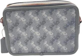 Coach Pre-owned Cross Body Bags, female, Gray, Size: ONE SIZE Pre-owned Fabric Shoulder Bag