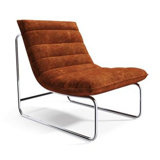 Sia Home Sill&oacute;n de sal&oacute;n terciopelo texturizado terracota