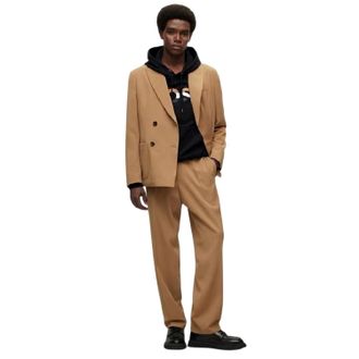 HUGO BOSS Unisex-broek Kris 224 voor volwassenen (Medium Beige)