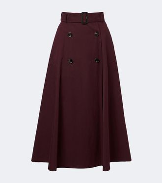Burberry Brenda cotton midi skirt