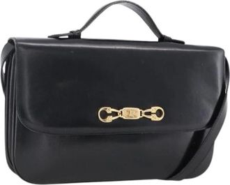 Celine Pre-owned Handbags, female, Black, Size: ONE SIZE Pre-owned Vintage Shoulder Bag