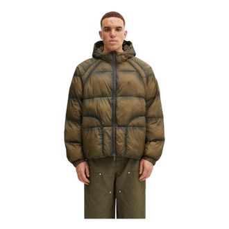 Represent Piumino Traslucido con Cappuccio - - Jackets - Uomo - Verde - 2XL