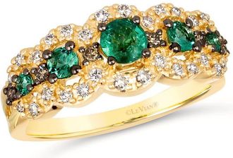 Le Vian Ladies Costa Smeralda Emeralds Rings set in 14K Honey Gold