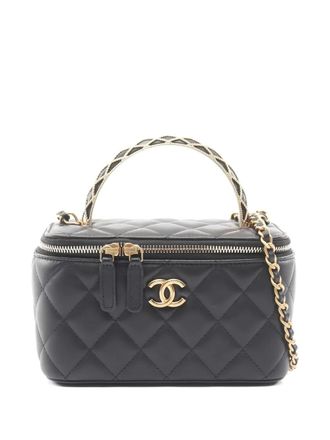 Chanel Borsa a spalla trapuntata con battente 2021 - Nero
