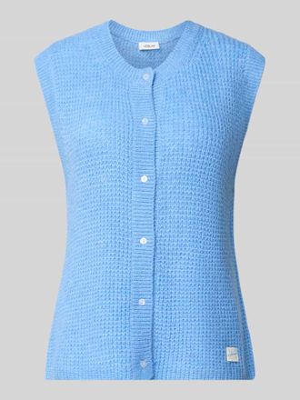 s.Oliver Red Label Regular Fit Pullunder mit Alpaka-Anteil in Hellblau, Größe 34