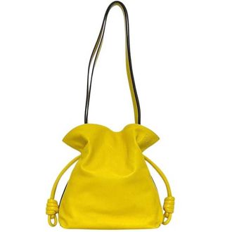 Loewe Yellow Nappa Leather Shoulder Bag Tote Bag (Pre-Owned)