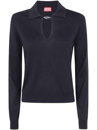 Diesel Top In Seta E Cotone M Lilli