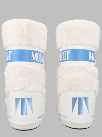 Moon Boot Icon Little Boots - White