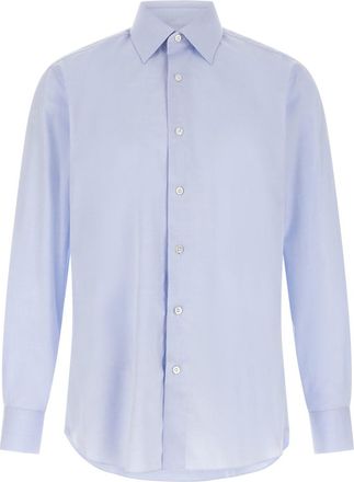 Brioni Light Blue Regular Solid Shirt
