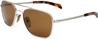 Eyewear by David Beckham Stijlvolle zonnebril voor mannen - unisex - Zonnebrillen - Grijs - 55 MM - Accessoires
