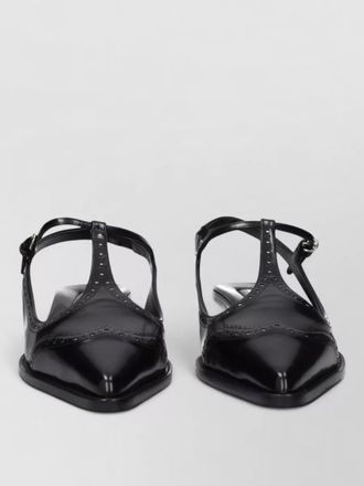 Miu Miu leather mid heel pumps