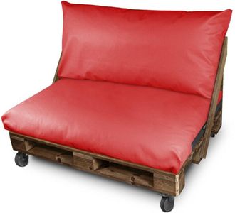 Happers Happers - Coj&iacute;n Para Palets Polipiel Exterior Rojo Asiento 120x80x20 Rojo